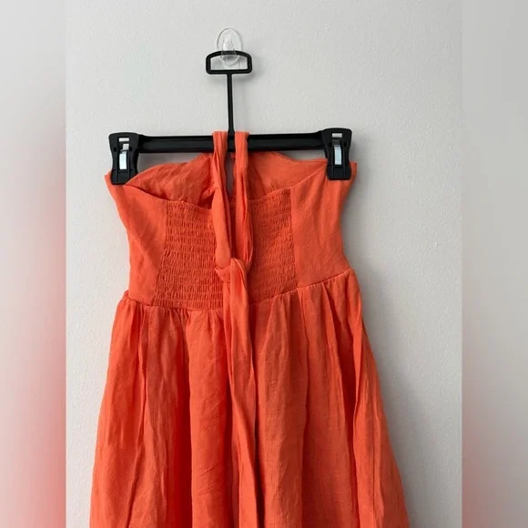 Women's Dress Shirred Backless Halter Neck Dress Women's Dress Size S - Picture 10 of 12